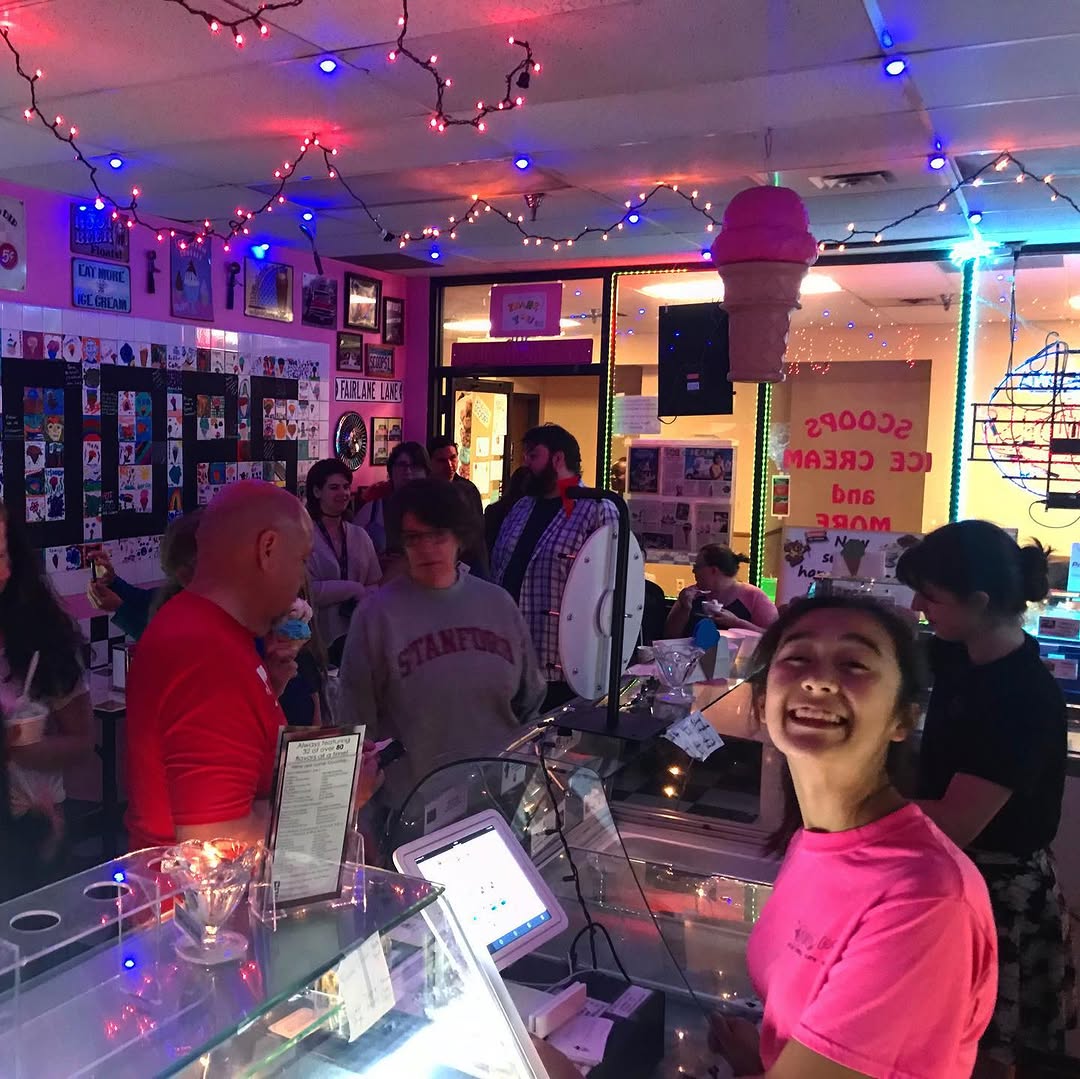 Late-night ice cream event at Scoops
